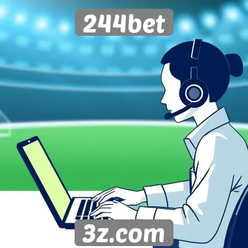 Suporte ao cliente no site 244bet