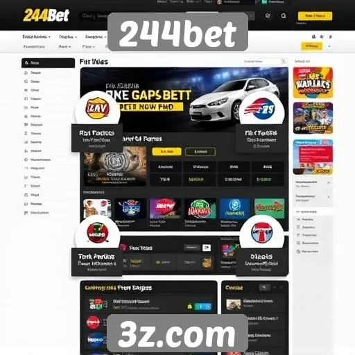 Avaliação sobre funcionalidades do site 244bet